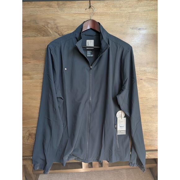 Vuori Venture Track Jacket Mens Large Dark Gray Performance Stretch Full Zipper - Picture 1 of 4